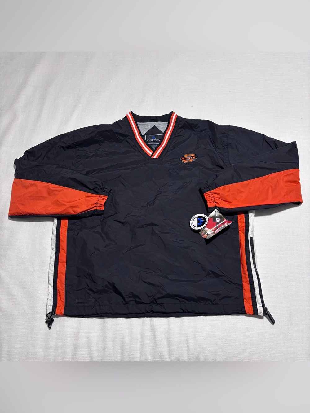 Vintage Holloway Oklahoma State Cowboys Windbreaker Pullover Jacket | Sz Medium